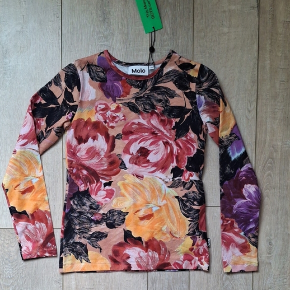 Molo Floral Long Sleeve Top and Leggings Set Size 8 - Picture 4 of 8